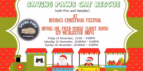 Saving Paws Cat Rescue (with Pins and Needles) at Rhoda's Christmas Festival
