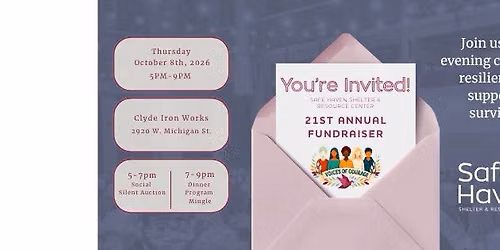 Voices of Courage: Safe Haven Shelter and Resource Center's 21st Annual Fundraiser 