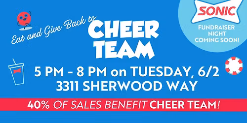 Cheer Team Sonic Fundraiser Night