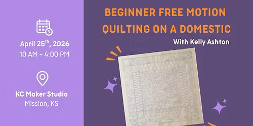 Beginner Free Motion Quilting on a Domestic