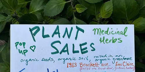 Pop up medicinal plant sales