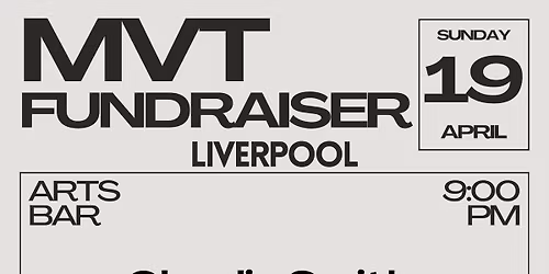 MVT Fundraiser Liverpool @ Arts Bar Hope Street