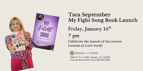Tara September's My Fight Song Book Launch