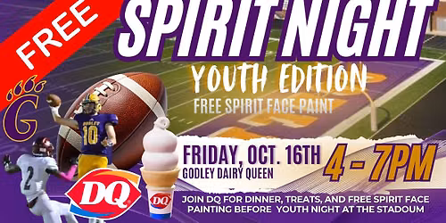 DQ FREE Wildcat Youth Spirit Night \ud83c\udfc8\ud83d\udc9c\ud83d\udd8c