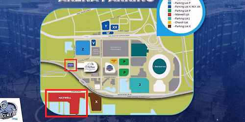 Parking Iowa Heartlanders at Jacksonville Icemen