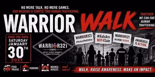 SAVE THE DATE!!  2nd Annual Warrior Walk! 