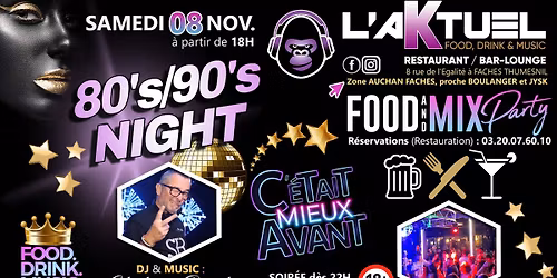 80's\/90's NIGHT | PARTY @L'AKTUEL | DJ & MUSIC: STEPHANE BAERT (B.) 