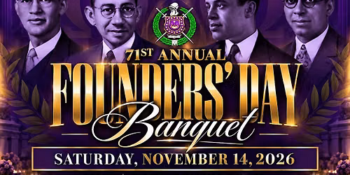 Nu Chi's 71'st Annual Founders' Day Banquet