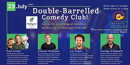 Double Barrelled Comedy Club @ Holiday Inn Farnborough