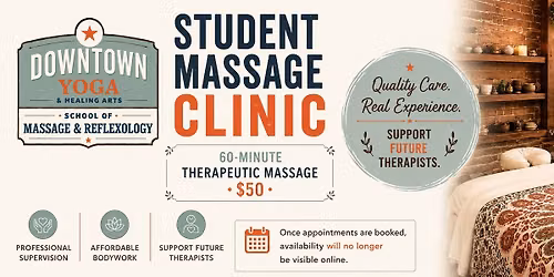 Last Clinic of 2026 | Student Massage Clinic