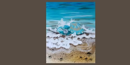 Paint and Sip Beach Treasure: Pearl
