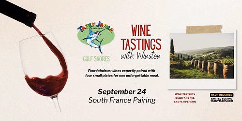 September Wine Tasting w\/Winston: Southern France Pairing
