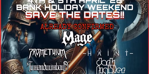 THE CRYPT "Rise Of The Minotaur" - BANK HOLIDAY SPECIAL 2026 WEEKEND TICKET