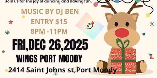 Rudolph Holiday Salsa Smile Party DEC 26 ,2025