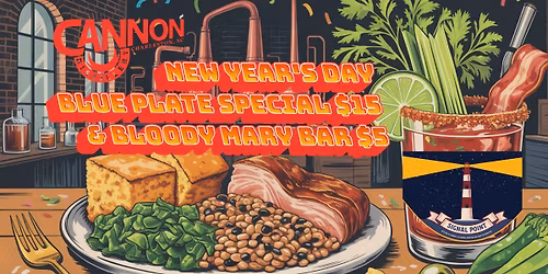 A Plate of Good Luck for the New Year - Bloody Mary's for the Hair of the Dog!