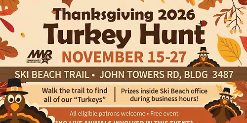Turkey Hunt at Ski Beach