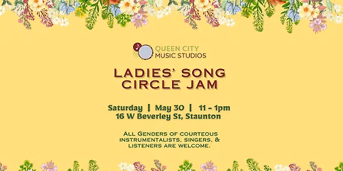 Ladies Song Circle Jam at QCMS: May
