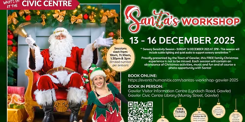 Santa's Workshop at Gawler Civic Centre 2025