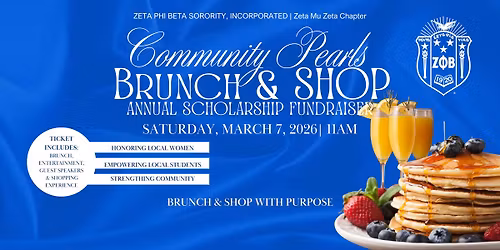 Community Pearls Brunch & Shop Scholarship Fundraiser
