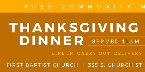 FREE Thanksgiving Day Dinner