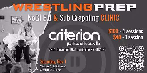 Wrestling Prep Clinic with Carolyn Wester at Criterion BJJ of Louisville