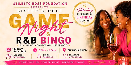 Sister Circle: R&B Bingo + Game Night