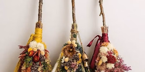 Floral Witch\u2019s Broom Workshop