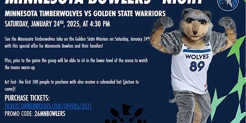 Bowler's Night with the MN Timberwolves