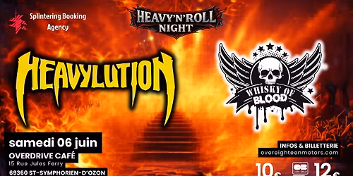 Heavylution + Whisky of Blood | Overdrive Caf\u00e9 69360 St-Symphorien-d'Ozon