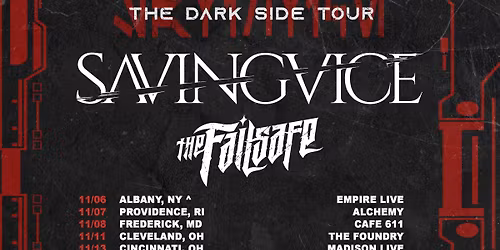 SAVING VICE \/ THE FAILSAFE @ PIERE\u2019S