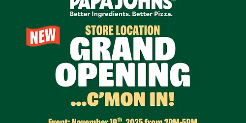 Grand Opening Event w\/ FREE Pizza Slices!