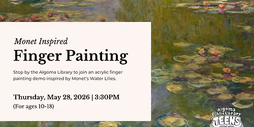 Monet Inspired Finger Painting