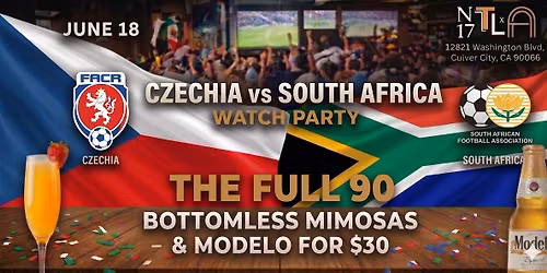 \u26bd Czechia vs South Africa Watch Party \u2014 World Cup 2026 | N17 The Lane
