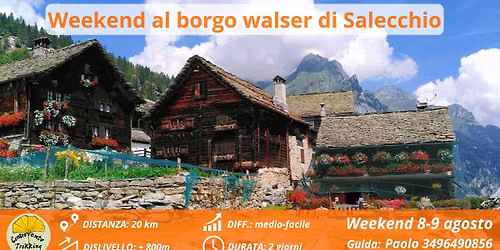 Weekend al borgo walser di Salecchio, con notte in rifugio e trekking con i lama
