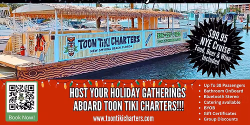 NYE Party with Toon Tiki Charters & Riverpark Terrace