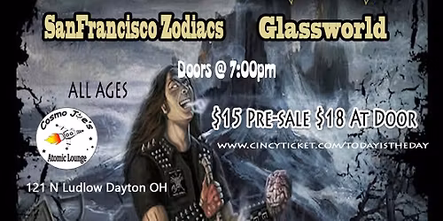 Today is the Day, Graveripper, Sadistic Force, Glassworld, San Francisco Zodiacs 