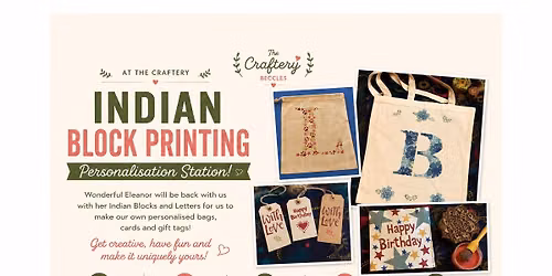 Indian Block Printing \u2013 Personalisation Station!