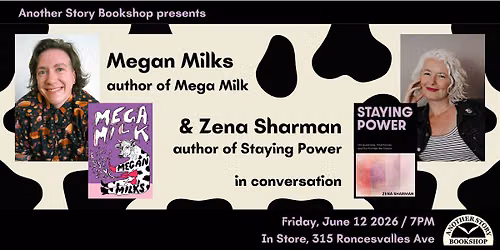 Megan Milks & Zena Sharman in conversation
