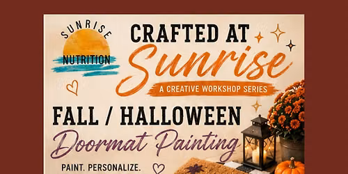 Fall & Halloween Doormat Painting: Sunrise