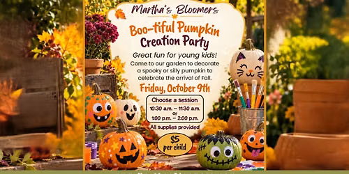 Boo-tiful Pumpkin Creation Party