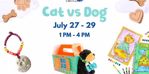 Cat vs Dog Art Camp