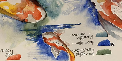 Watercolor  Koi- Hilo