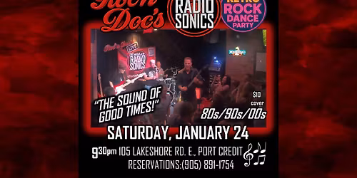 Port Credit: Roc'N Docs & The RadioSonics (Rock! Dance! Party!)