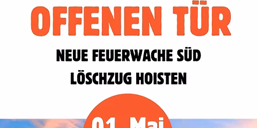 Tag der offenen T\u00fcr und Einweihung Feuerwache S\u00fcd - L\u00f6schzug Hoisten