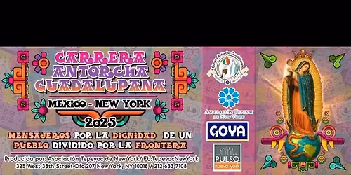 Carrera Antorcha Guadalupana 2025 Corpus Christi section\/tramo