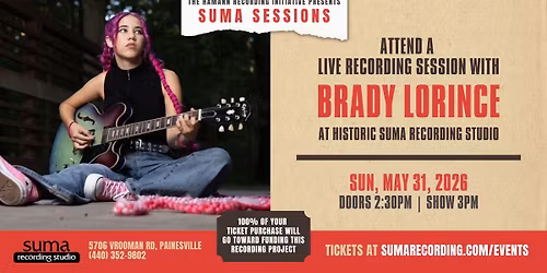 Suma Sessions: Brady Lorince