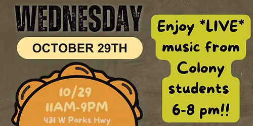 \u201cWhy Not Tacos Wednesday\u201d with Mr Taco 10\/29