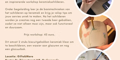 Workshop keramiekschilderen - mokken