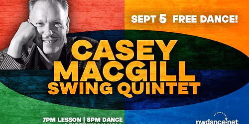 \ud83c\udf89 FREE Fall Kickoff Dance with the Casey MacGill Quintet!