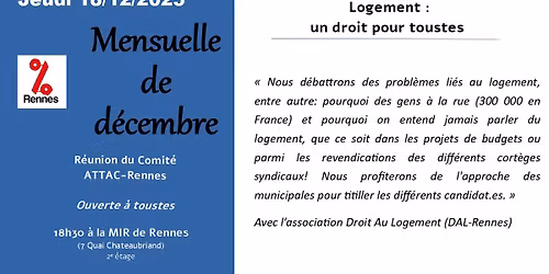 Mensuelle ATTAC-Rennes
